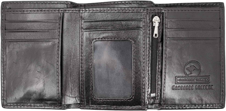Genuine Kangaroo Leather Wallet Double Fold