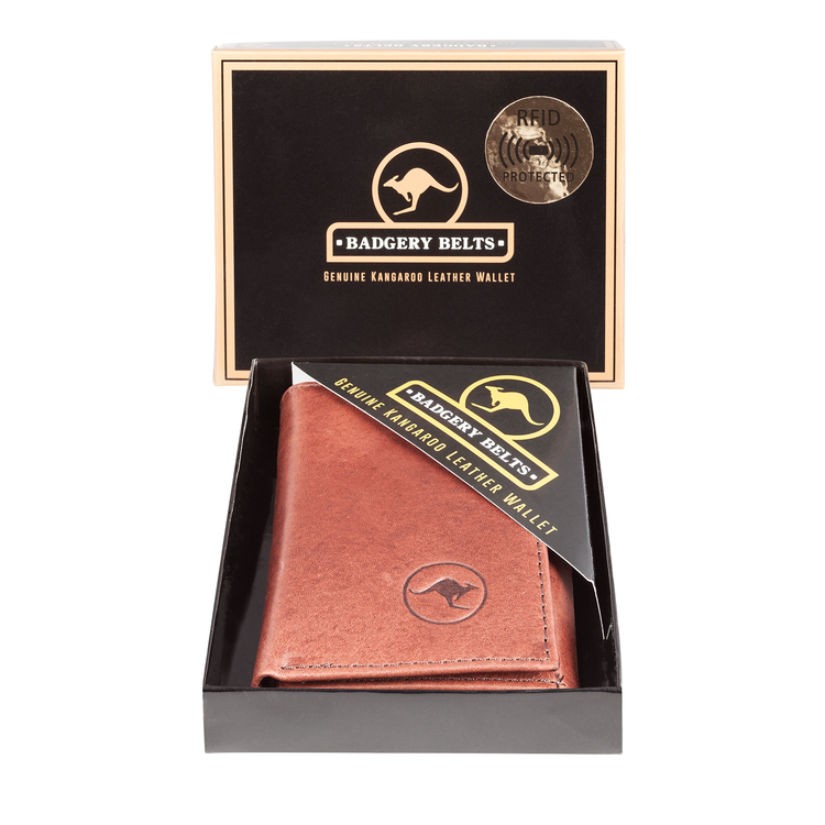 Genuine Kangaroo Leather Wallet Double Fold