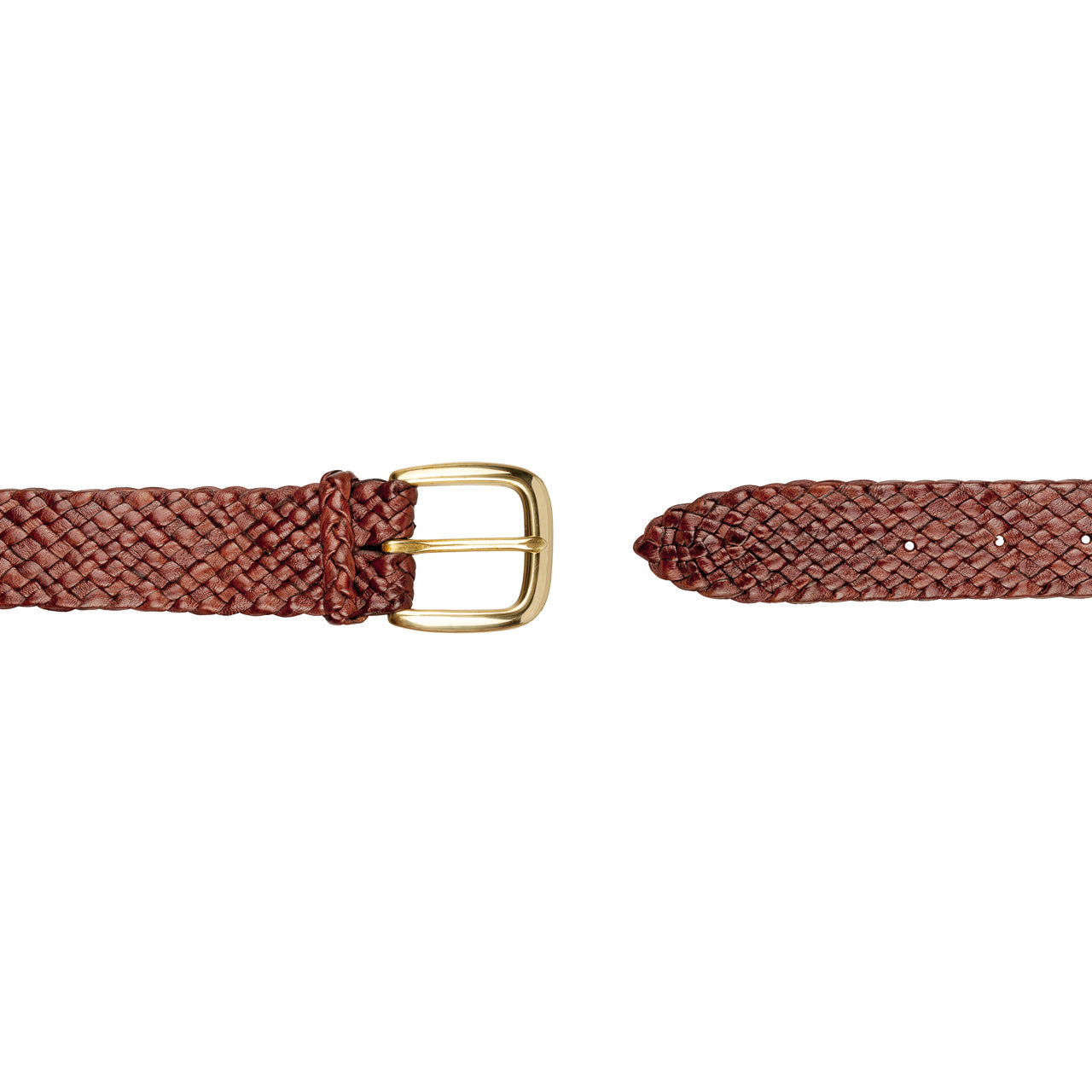 Drover Kangaroo Plaited Mens Buckle Belt - 32mm (1 17/64") Wide