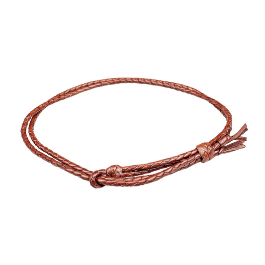 Genuine Australian Kangaroo Leather     Minimal Rounded Plaited Design     Hand Crafted in Brisbane, Australia     Available in three colours: Black, Choc or Tan     Fully Adjustable sliders, One Size Fits All!     Fully Utilises traditional Australian plaiting technique