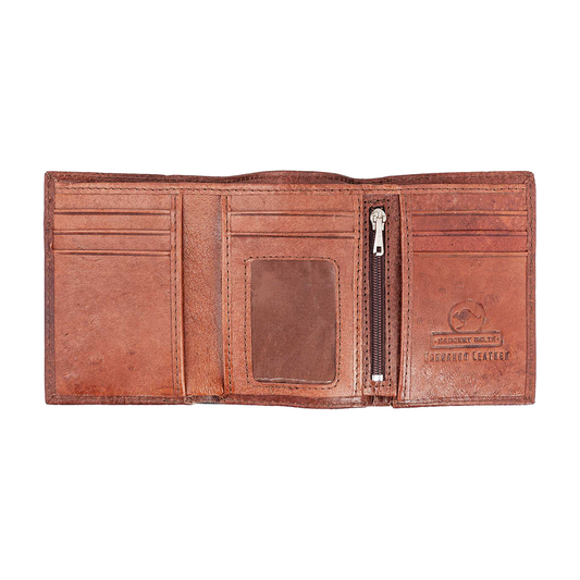 Genuine Kangaroo Leather Wallet Double Fold