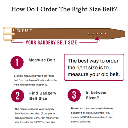 The Alice - Kangaroo Plaited Ladies Leather Buckle Belt - 38mm (1 ½") Wide