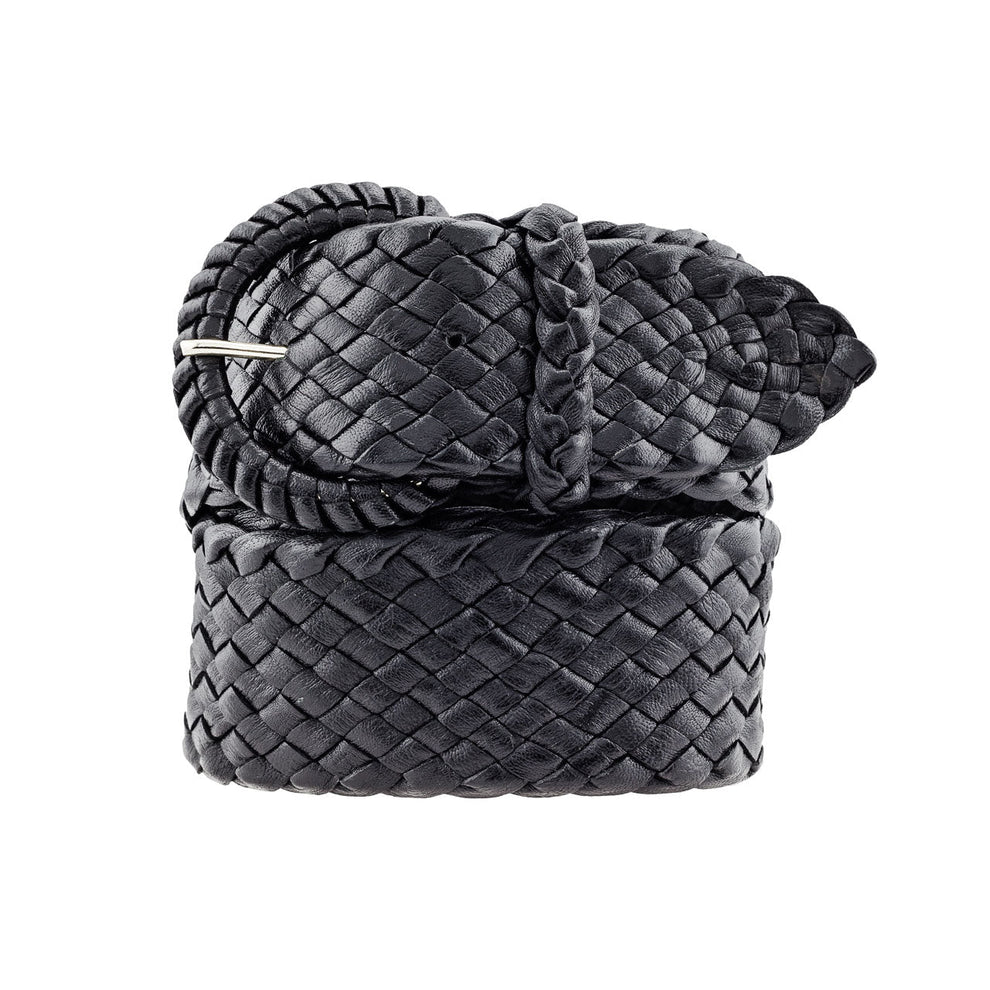 Waratah Jean Belt - Kangaroo Plaited Ladies Leather 43mm – Badgery ...