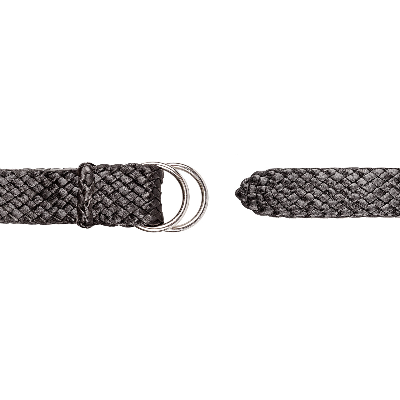 Premium Men's Leather Belt: Handcrafted in Australia from Full Grain Leather with ring buckle on white background.