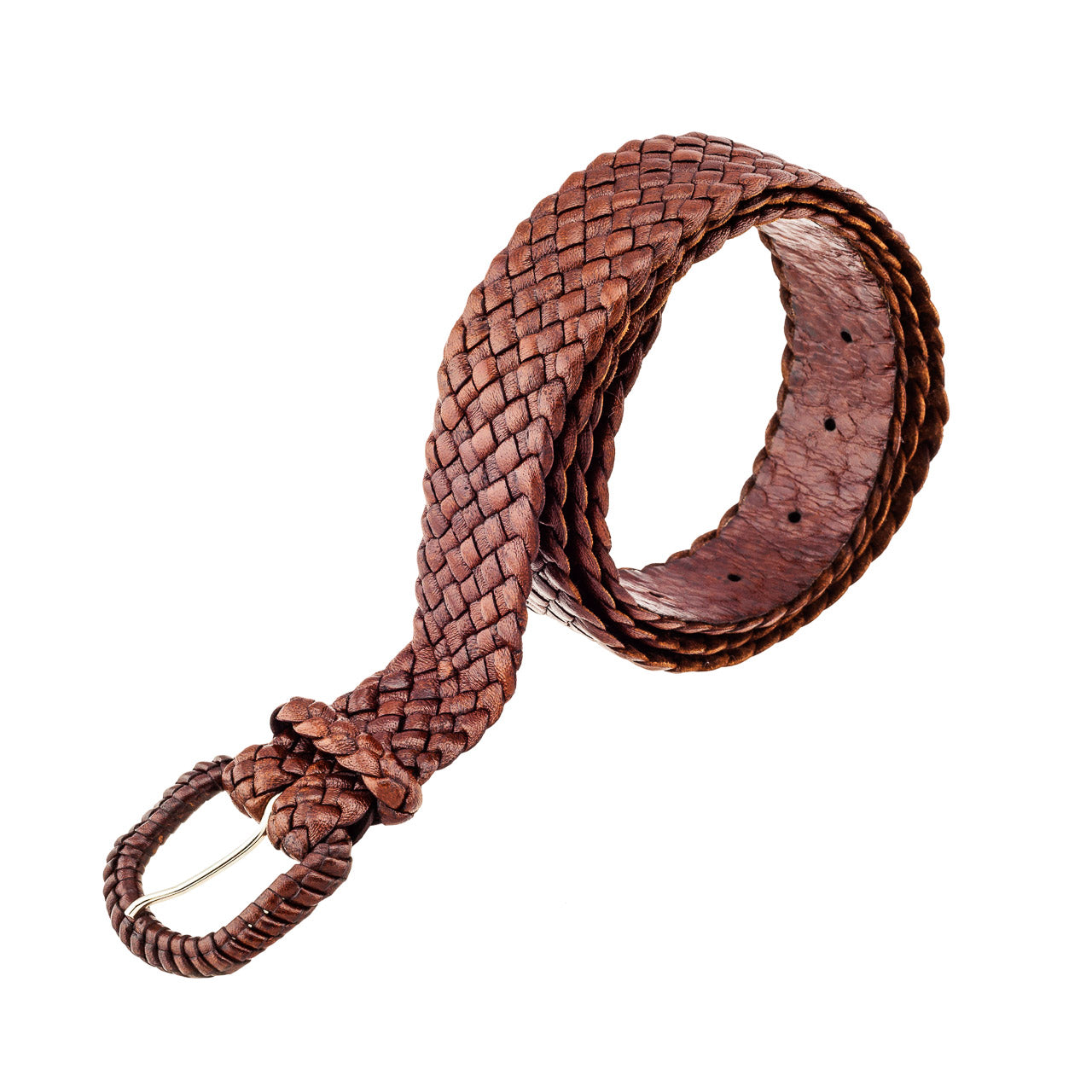 Pioneer - Kangaroo Plaited Ladies Leather Buckle Belt (30mm Wide)