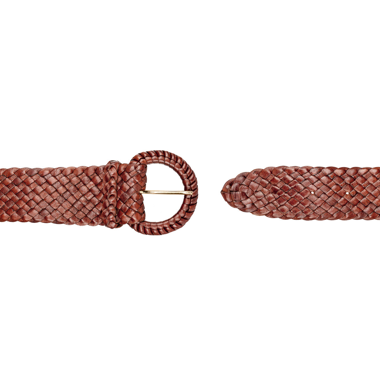 Tan Ladies Waratah belt, 43mm wide, statement piece. 12 strands of Kangaroo Leather in Brisbane. Perfect for jeans, durable for any occasion. Available Black, Tan.
